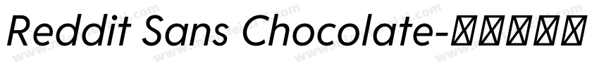Reddit Sans Chocolate字体转换